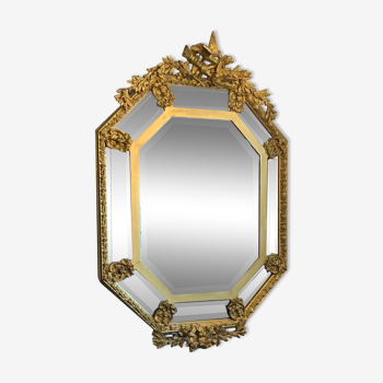 Miroir à parecloses XIXème siècle