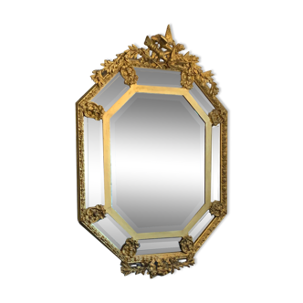 Mirror with parecloses nineteenth century