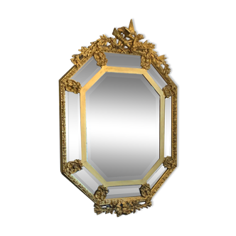 Miroir à parecloses XIXème siècle