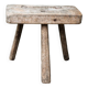 Brutalist Cowherd Stool, Tripod