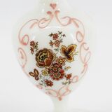 Vase en opaline blanc fleurs