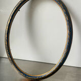 Wooden oval picture frame