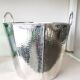 Champagne bucket circa 1960, Italian design Fratelli Cassetti, silver plated metal