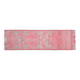 1970s Vintage Turkish Oushak Handmade Wool Cotton Pink Runner Rug 90x312