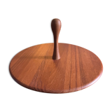 teak rotary tray