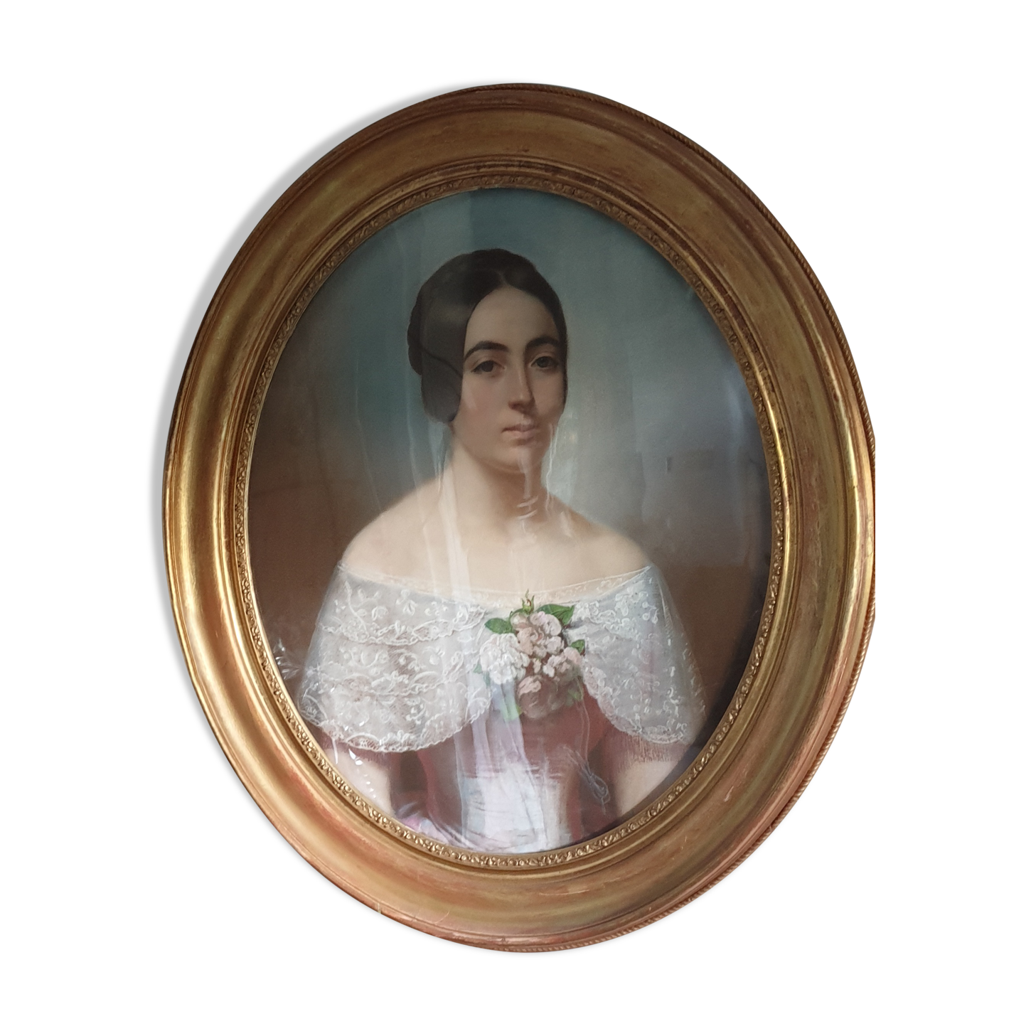 Pastel portrait XIXéme