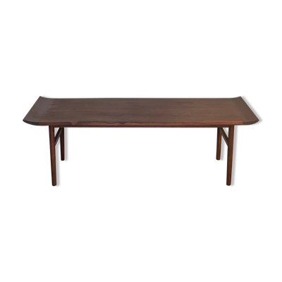 Grande table basse Palisander par Kurt Ostervig, Danemark années 1960