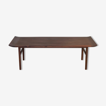 Large Palisander Coffee Table by Kurt Ostervig, Denmark 1960s