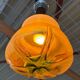 Amber colored Murano glass ceiling lamp from Italy, 1960s