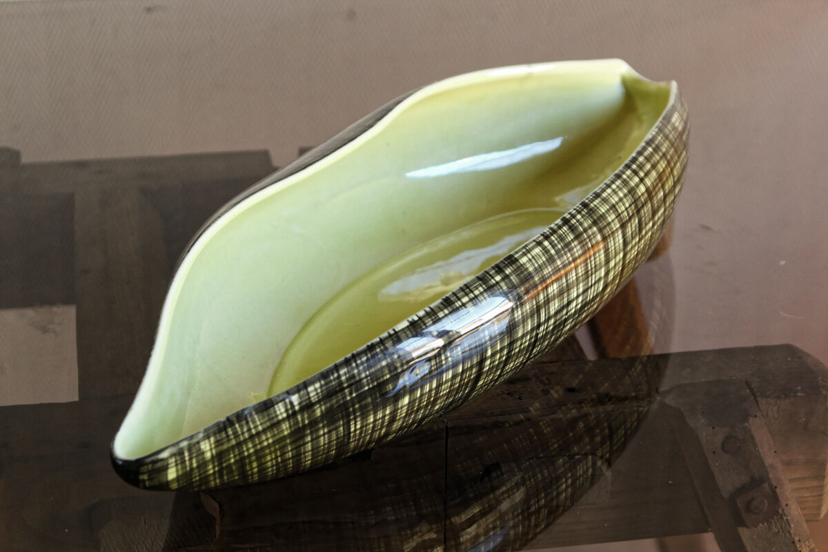 Coupe à fruits pirogue, années 50