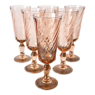 Set de 6 flûtes Rosaline