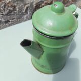 Enamelled sheet metal teapot