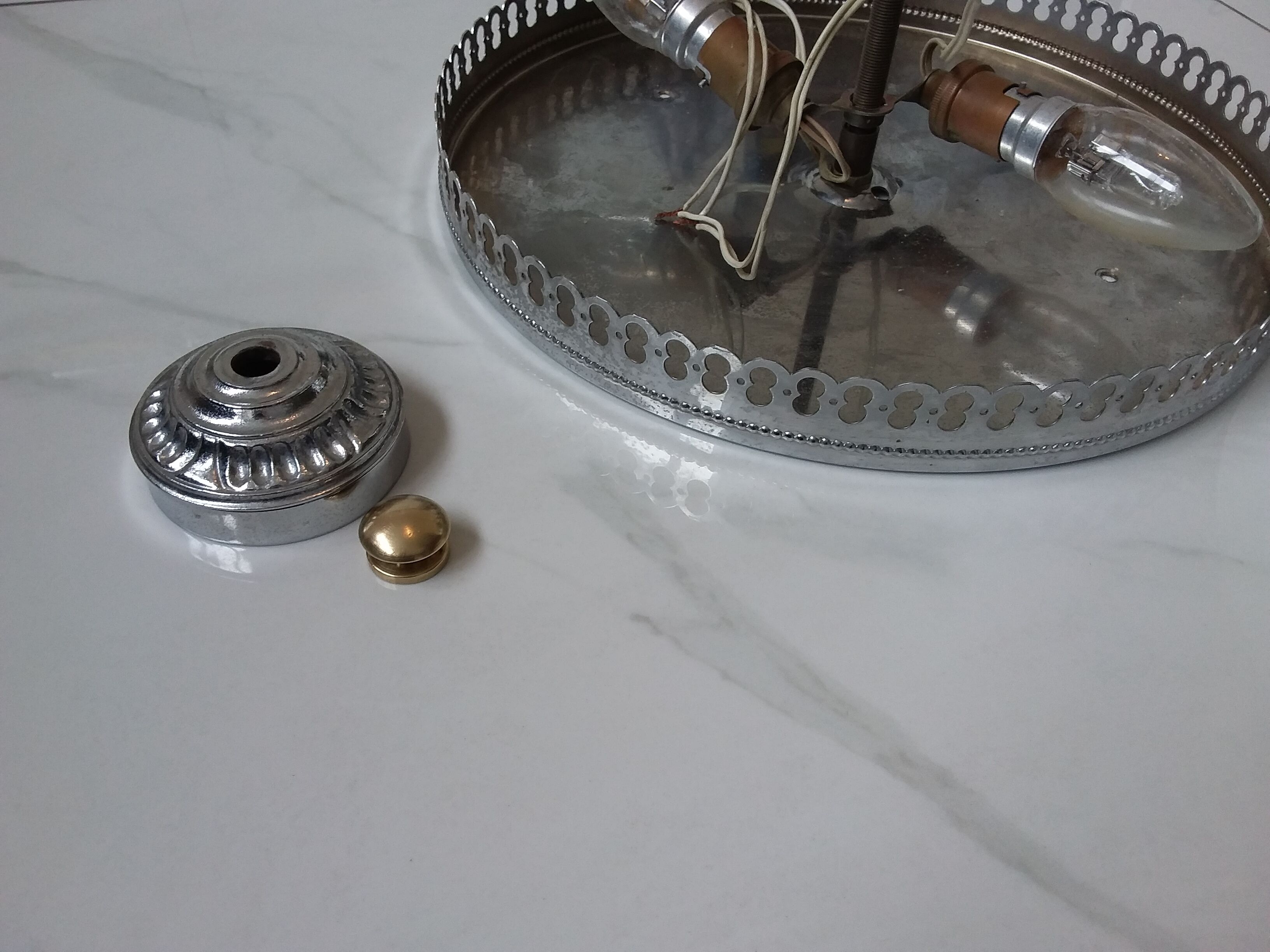 Vintage opaline ceiling