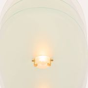 Ceiling light by Roberto Volonterio and Cesare Benedetti, brass and glass, 1980.