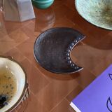 Organic modern wood tray / vide poche, France 1960s