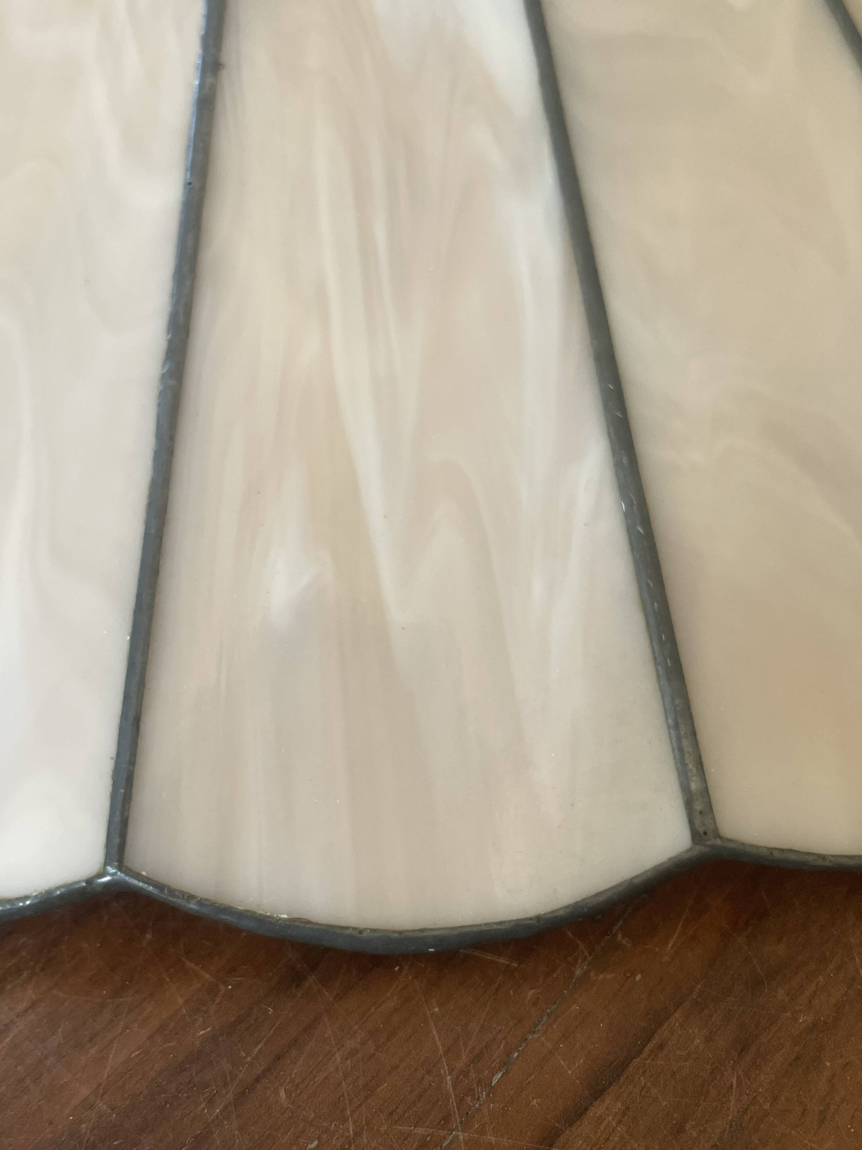 Suspension style Tiffany vintage, opal glass lampshade Ø45cm