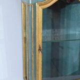Small Showcase in Painted and Gilded Wood, Louis XV Style – Early 19th Century