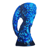 Blue foam vase of the seas enamels of glaciers