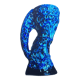Vase bleu écume des mers émaux des glaciers