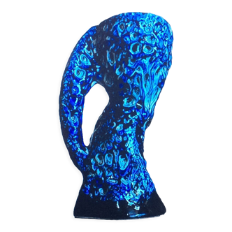 Vase bleu écume des mers émaux des glaciers