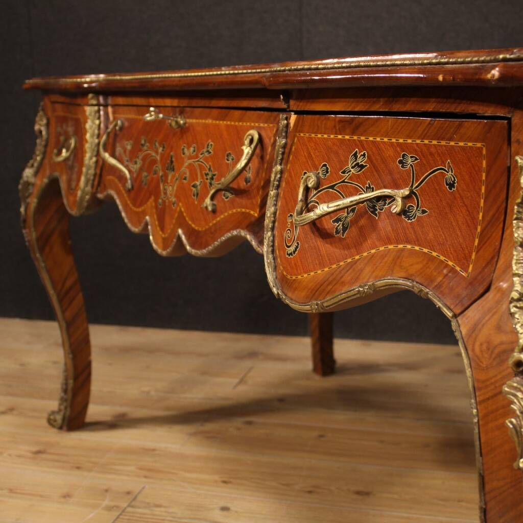 Bureau italien marqueté de style Napoléon III