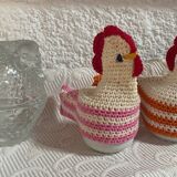 Original molded glass egg cup