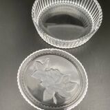 Decorative box in pink glass