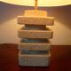 Travertine lamp from the 60s and 70s