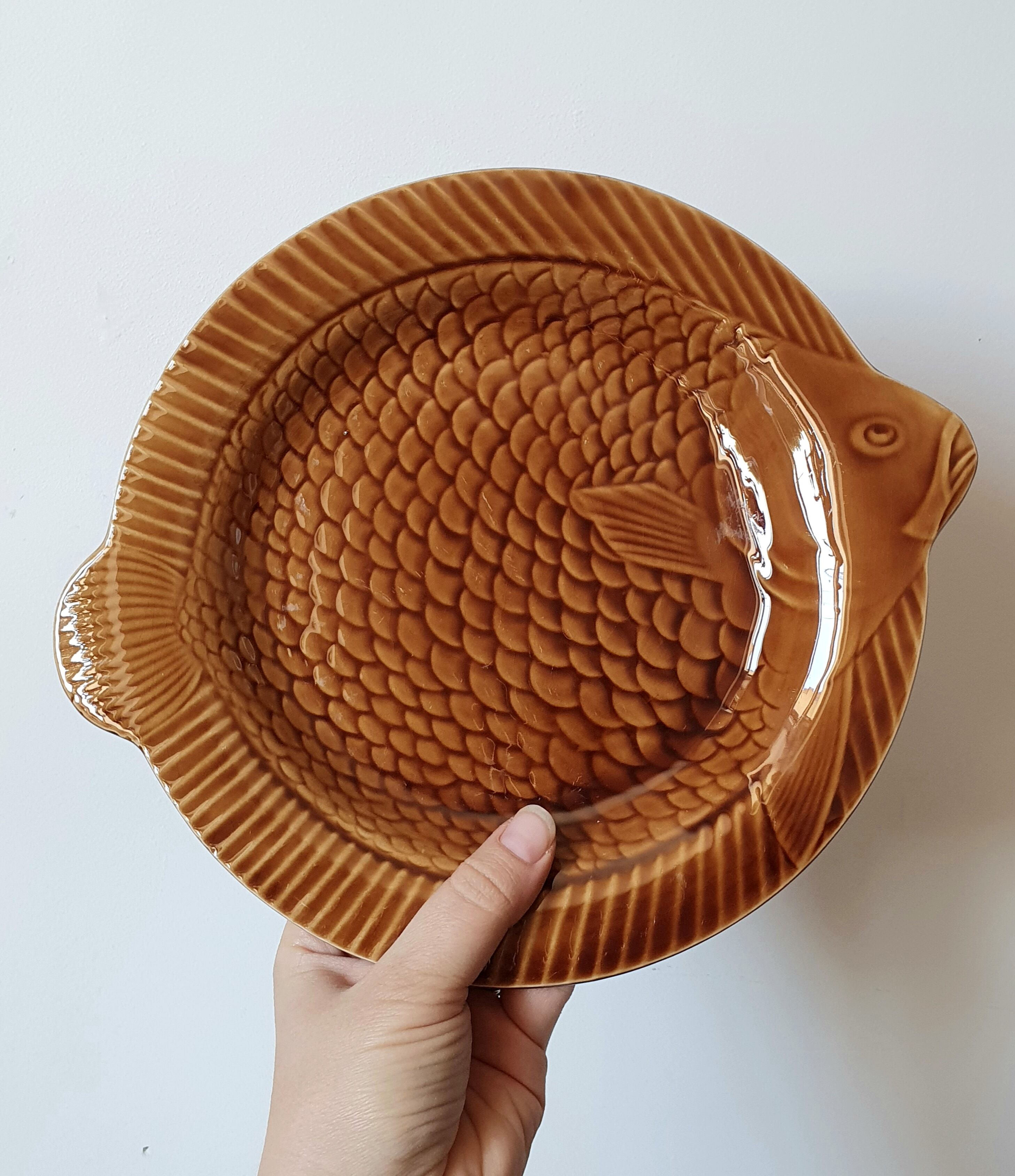 Plates slurry fish Sarreguemines