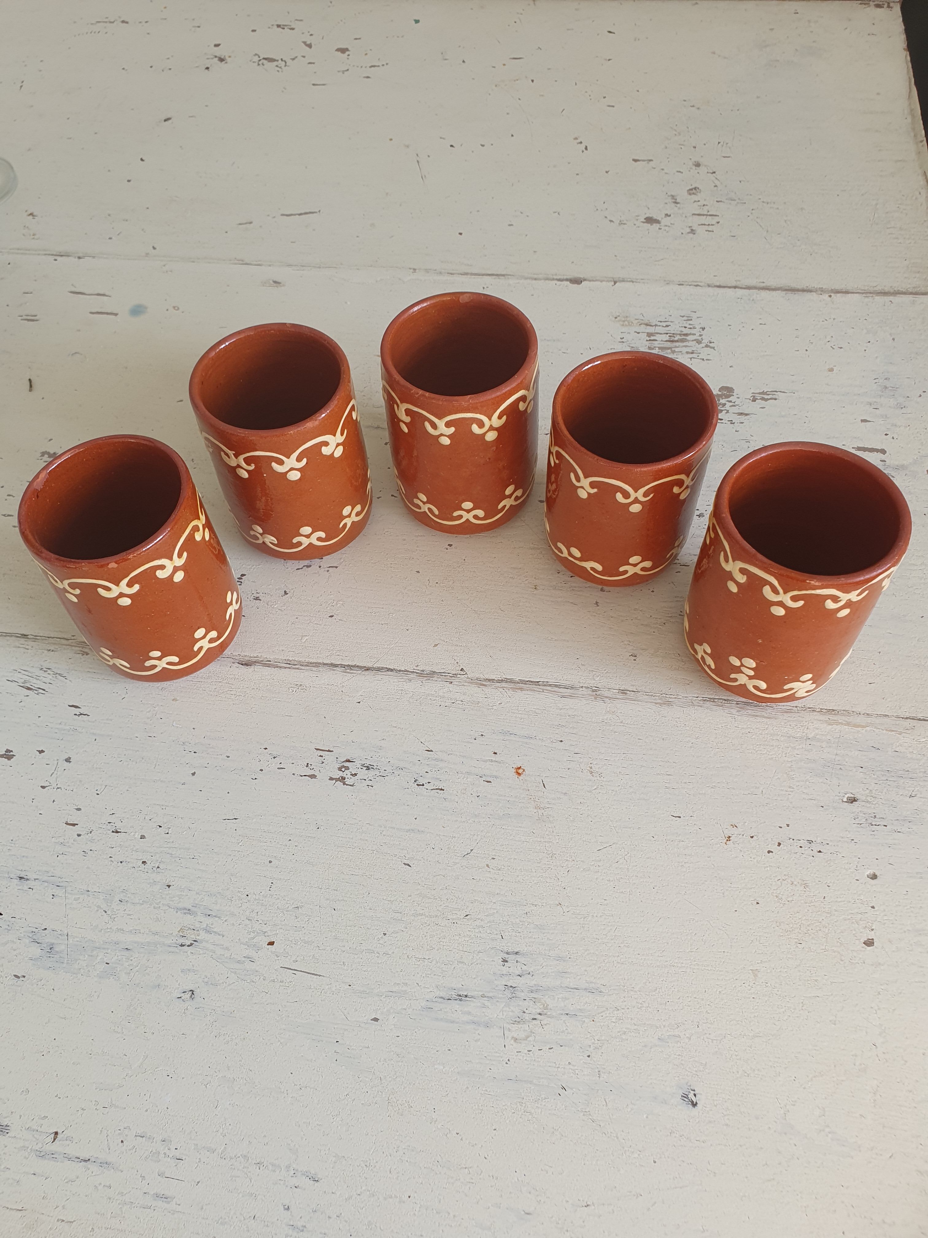 Decorated Cup pots Scandinavian style