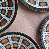 Set 6 assiettes Bernadette Boch 1966