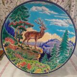 Plat Longwy "Cerf au Rocher"