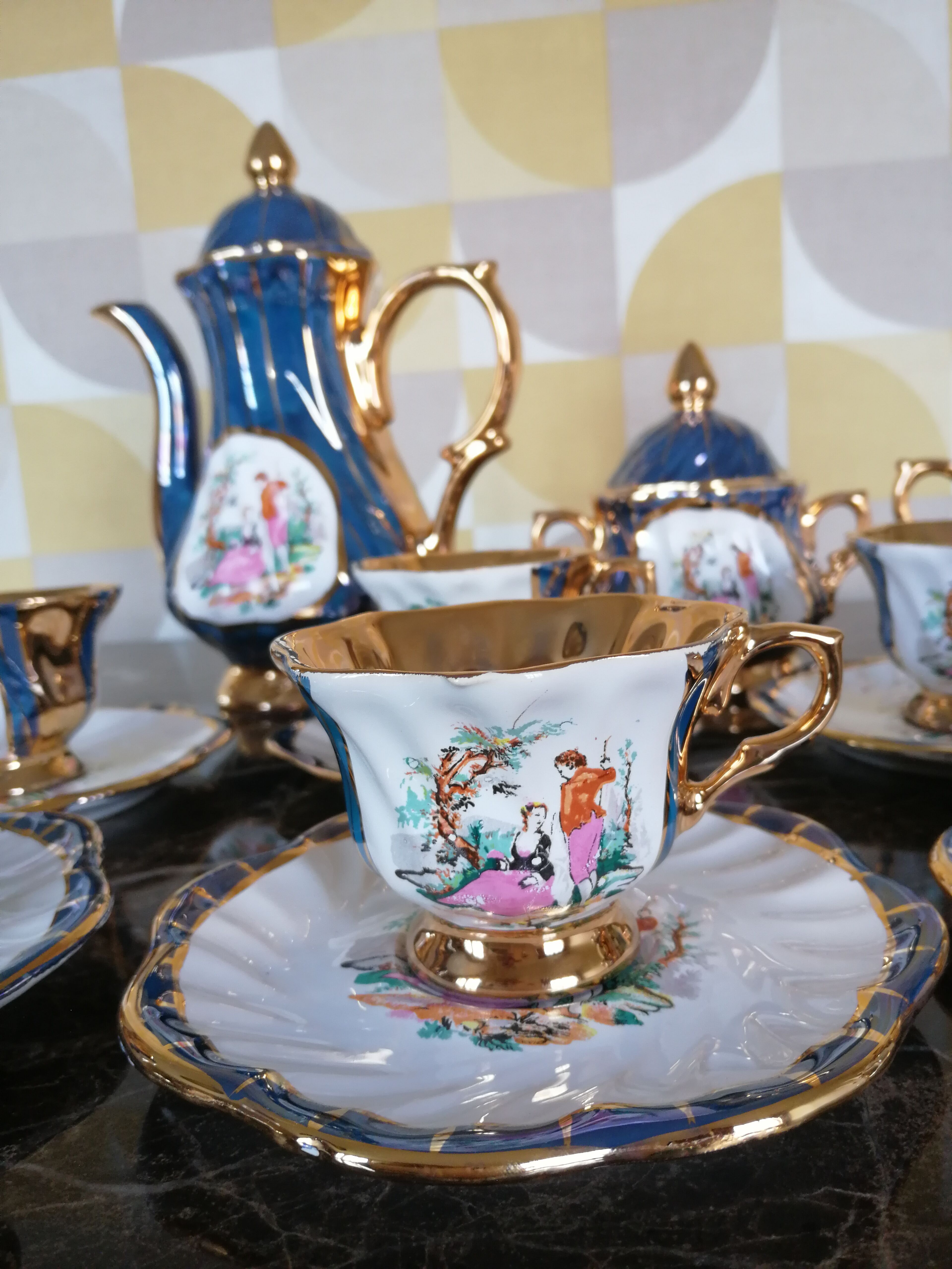 Old tea service