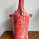 Large pink ceramic vase