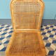 Chaise de plage vintage en osier