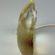 60s 70s table lamp Murano glass brass color inclusions space age design