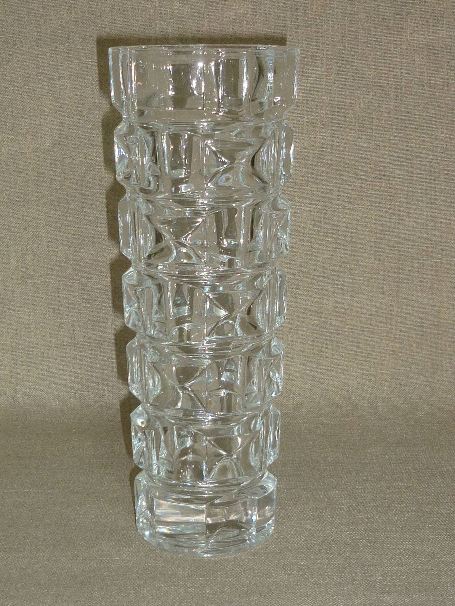 Translucent art-deco vase