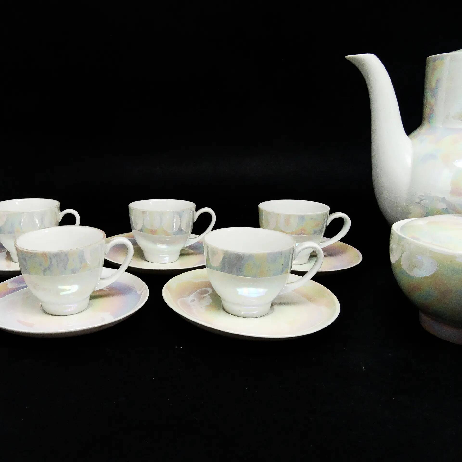 Ania coffee set, Polish modernism, porcelain, Ćmielów, Poland, 1960s