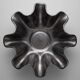 Bowl / centrepiece in green anise and black, Saint-Clément ceramic – Letalle