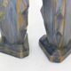 Pair of crystallized Art Deco vases