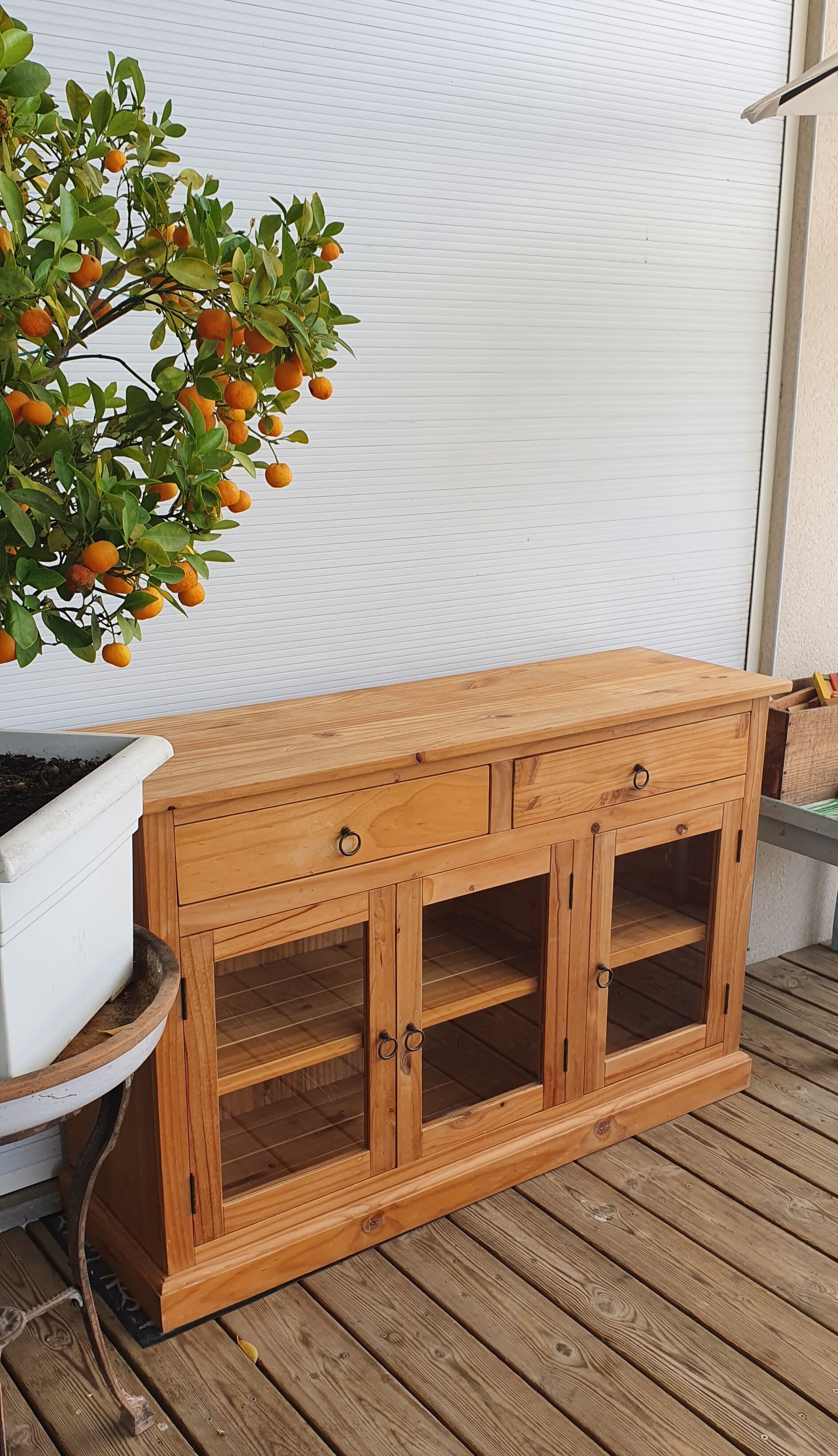 Low glazed sideboard