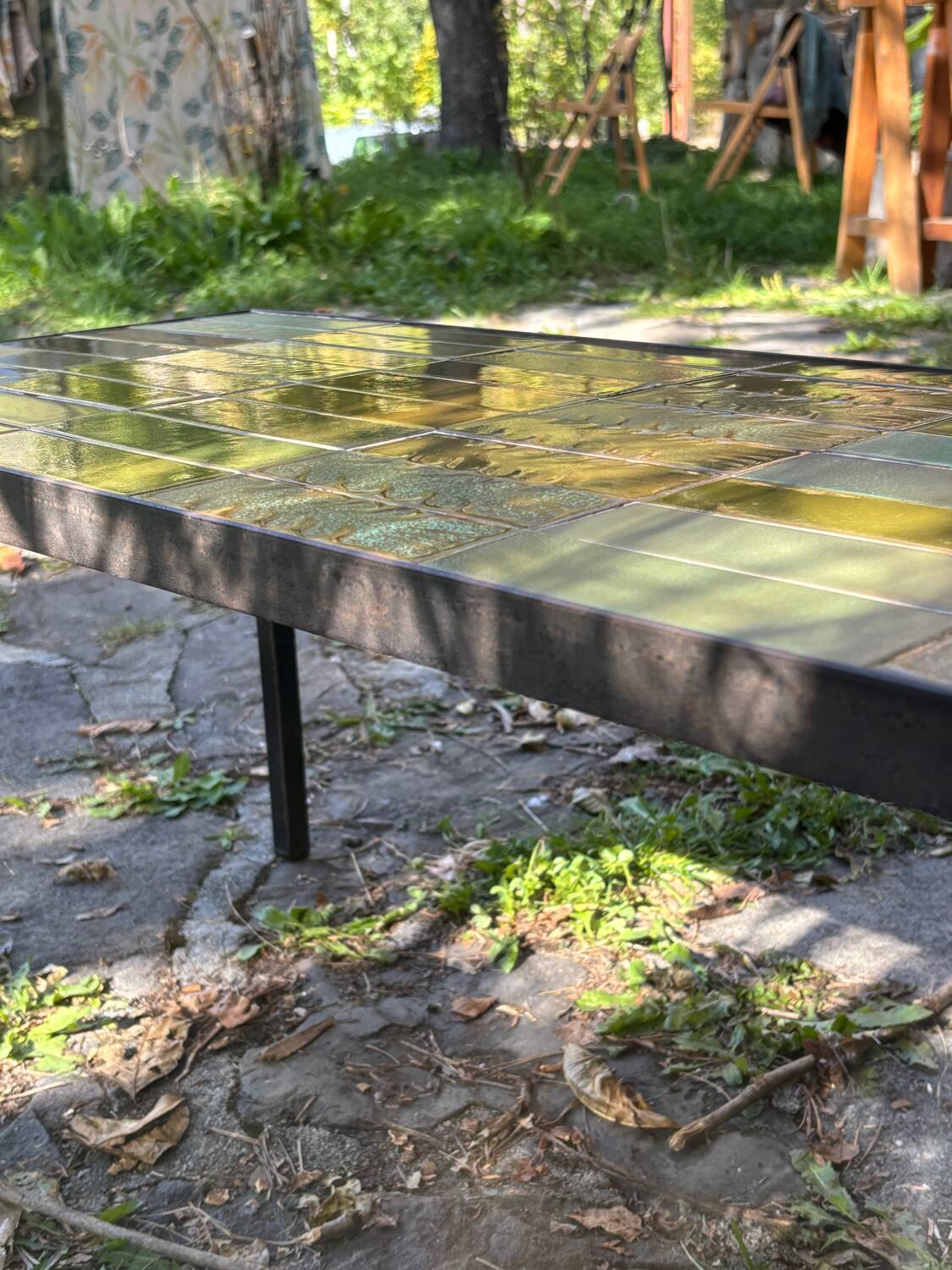 Roger Capron green coffee table