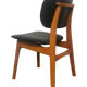 Vintage armchair in skai and beech Danish style 1960s