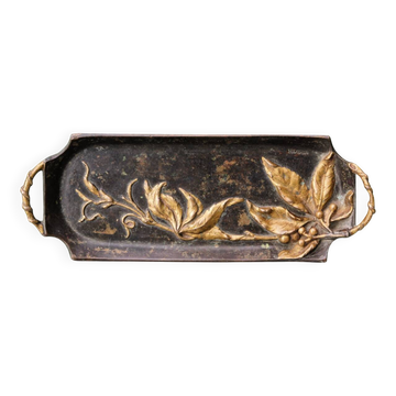 Art Nouveau bronze catchall, signed Le Royer.