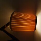Scandinavian wooden scissor wall light fixture lamp 1960s