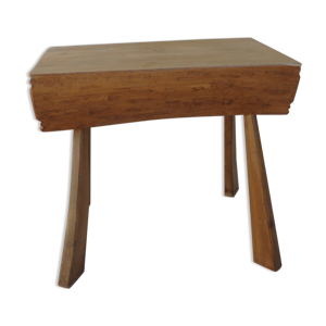 Tabouret vintage bois brut