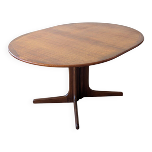 Table ovale teck scandinave - extensible