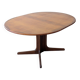 Table ovale teck scandinave des années 60 extensible jusqu’à 243 cm