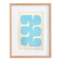 Painting on paper abstract illustration -Era- azure blue signed eawy