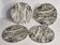 Set of 4 large Villeroy & Boch marble effect plates – 27 cm